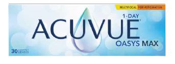 1-Day Acuvue Oasys Max  Multifocal for Astigmatismo 30 Pk Johnson & Johnson 