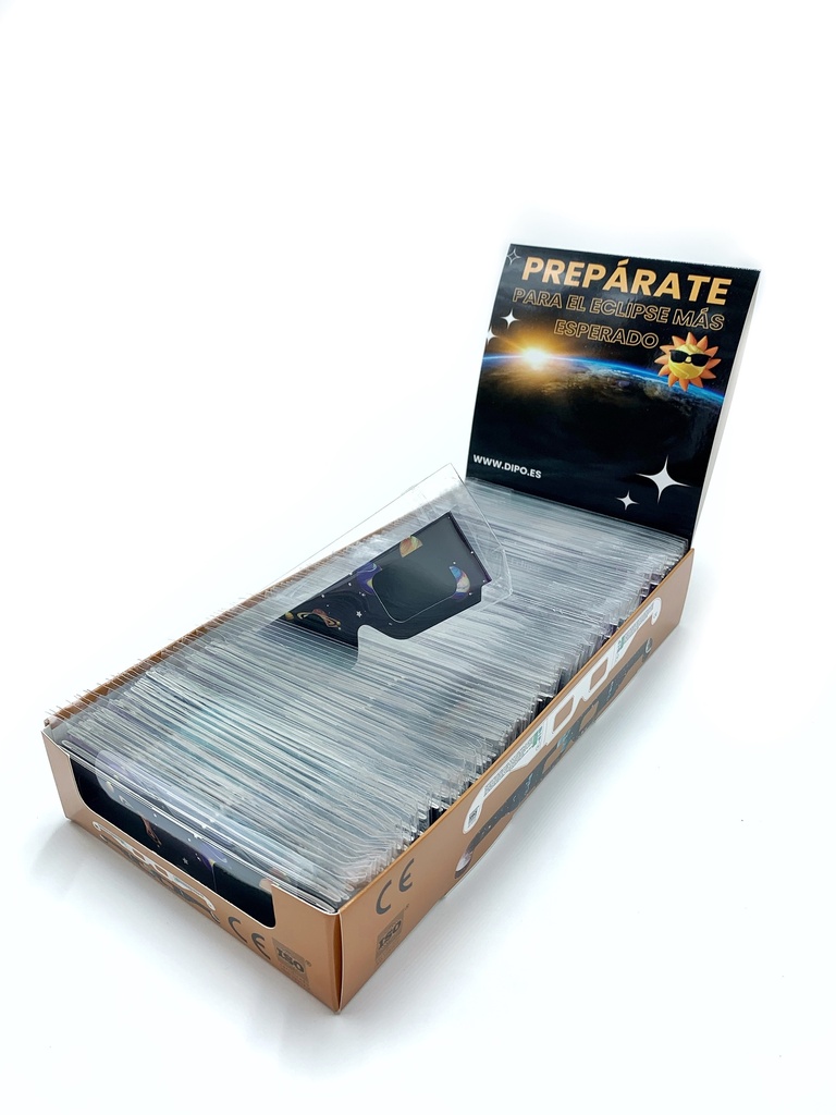 Gafa Eclipse con Expositor 100 Uds en Bolsa Individual 