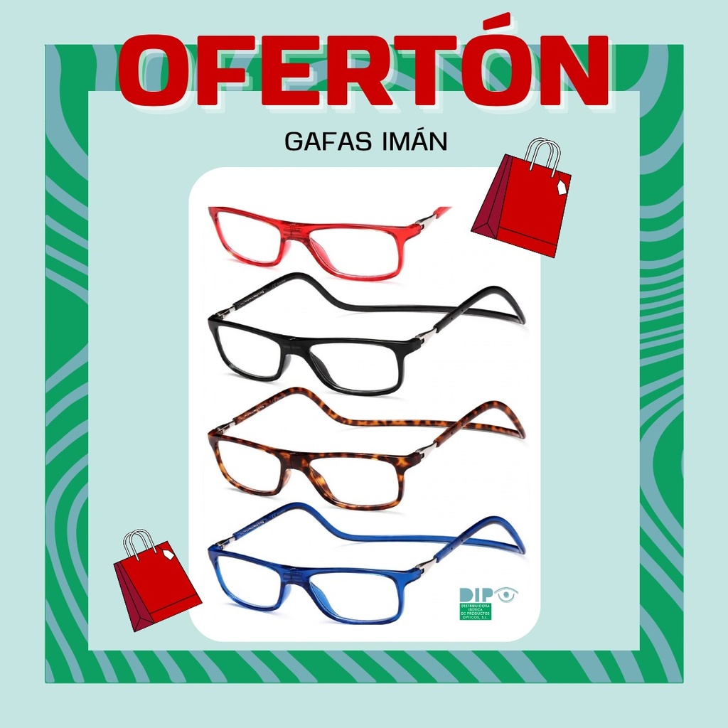 Gafas Imán Varilla Rígida Colores