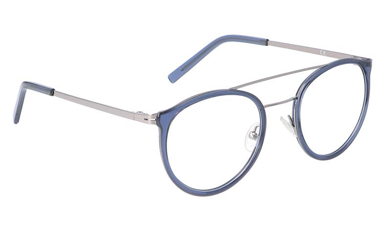 Montura 1077F23 Metal/Acetato C2 48-20-42 48 (135) Azul Plata  Vicino