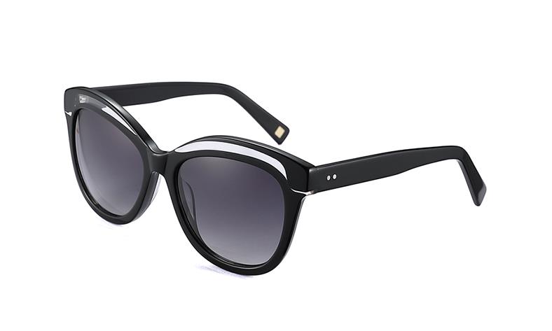 Gafa Sol GSAT8099C01 Acetato Negro Brillo - Transparente 53-17-140  Nylon Gris Degradado