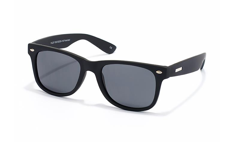 Gafa Sol GSPL227C02 Inyectado Negro Mate 52-20-140  Polarizada Gris