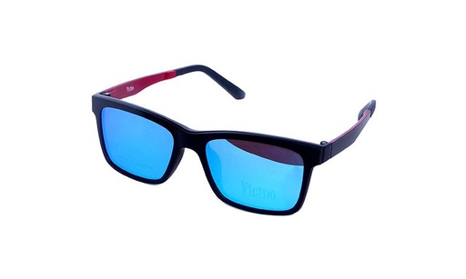 [GG16C1044C3] Montura 16C1044 TR90 C3 54-18-39 56 (145) Negro/Granate - Polarizado Espejo Azul  Vicino