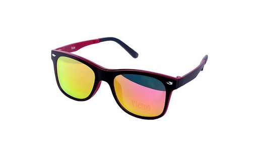 [GG16C1045C3] Montura 16C1045 TR90 C3 52-20-44 56 (144) Negro/Granate - Polarizado Espejo Rosa  Vicino