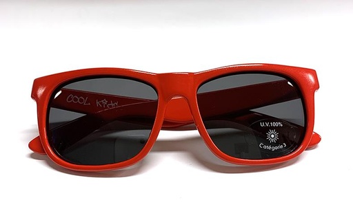 [GSMBS904] Gafa Sol Niño Acetato MBS904 46-14-36 (120)  Rojo Lente Solar Gris Coolkids