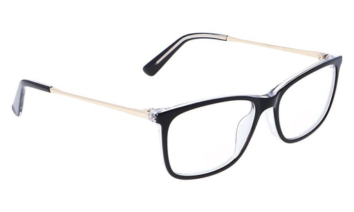 [GG1114K24C3] Montura 1114K24 Acetato C3 53-16-37 52 (140) Negro Cristal  Vicino