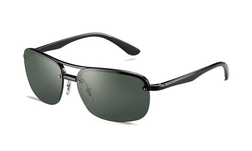 [GSTR161C03] Gafa Sol GSTR161C03 Metal Negro Brillo 63-15-140  Polarizada G15