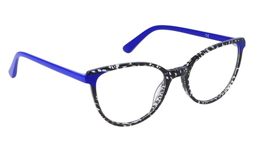 [GG1139F24C3] Montura 1139F24 Acetato C3 53-19-43 53 (140) Negro/Azul  Vicino