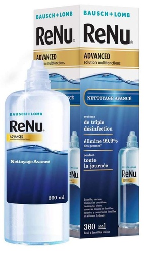 [BL.156] Solución Única Renu Advance  360 ml + Estuche  Bausch & Lomb.