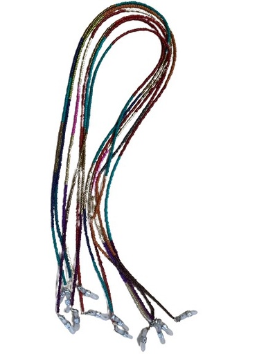 [ES-CORD05] Cadena Abalorios Multicolor fina (6 ud.)