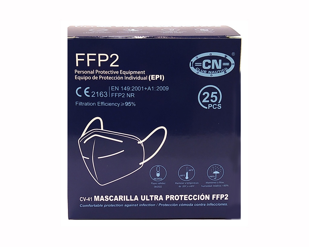 Mascarillas FFP2  EN-149:2001 + A1:2009 CE-2163