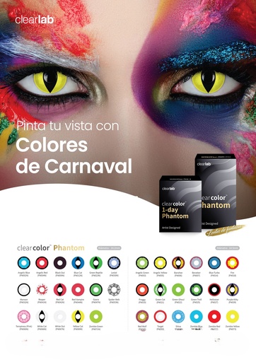 Clearcolor Phantom  neutra (mensual 2 lentes) Clearlab