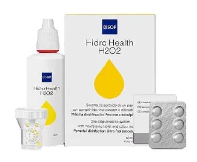 [DIS.172] Hidro Health H2 O2 Peroxido con Vitamina B2 60 ml +6 Comprimidos  Disop 