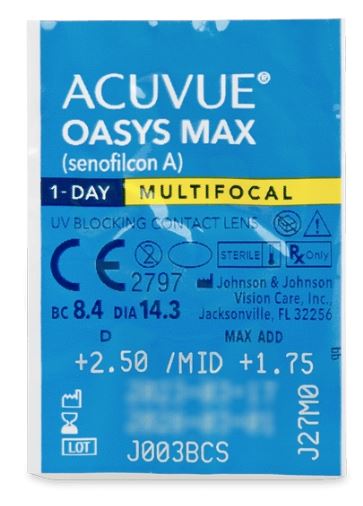 [JJ1DAOMXMBL] 1-Day Acuvue Oasys Max Multifocal Blister 5 PK Johnson & Johnson