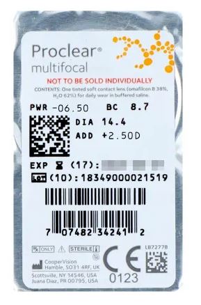 Proclear Multifocal XR Blister Coopervision 