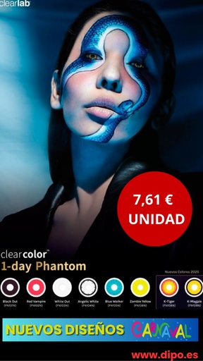 [CLC1DPN] Clearcolor 1-Day Phantom Neutra Clearlab  PROMOCION CARNAVAL 5+1 