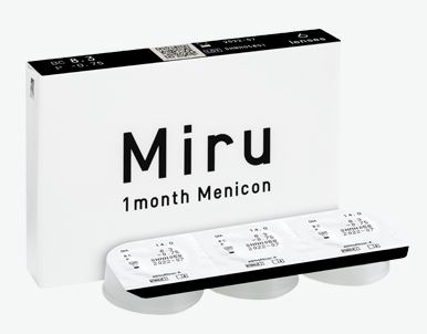 Pack 2 Miru 1 Month 6pk + 3 Solocare 360 ml.  Menicon