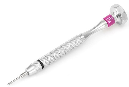 [FO-DE09] Destornillador Aluminio Cruz +1.5 mm 