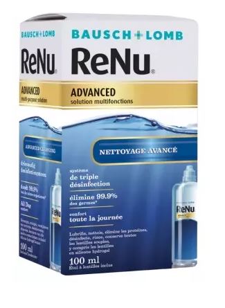 [BL.157P] Solución Única Renu Advance  100 ml + Estuche  Bausch & Lomb.  (caducidad 10-2025)