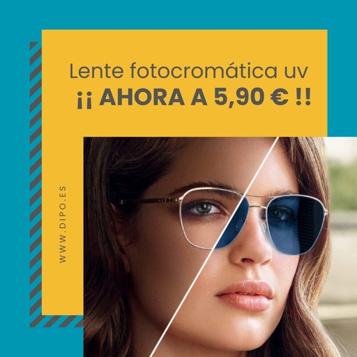 Lente orgánica 1.56 UV Fotocromática 