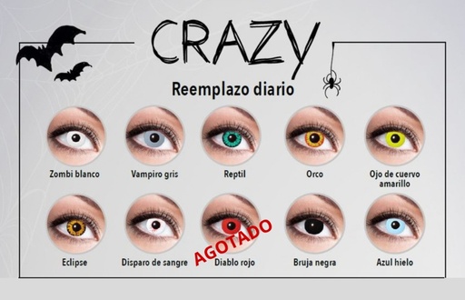 [DIS.LCH5] ***HALLOWEEN***Lentillas Crazy Fantasía Pack 5 Uds . Neutra. (Semanales) 