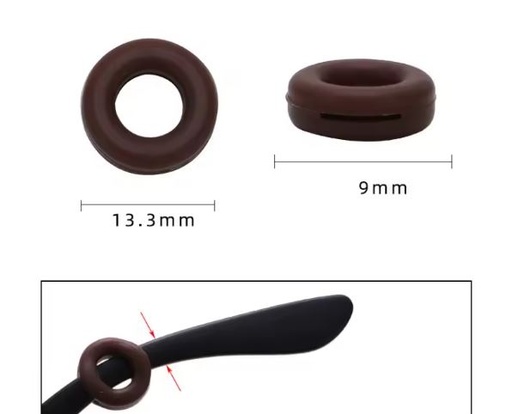 Terminal retenedor silicona antideslizante (Limitador de varillas) 3 Pars