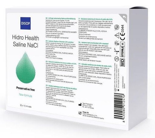 [DIS.176]   Hidro Health Saline NaCl Solución Salina Unidose 30 X 10 ml Disop