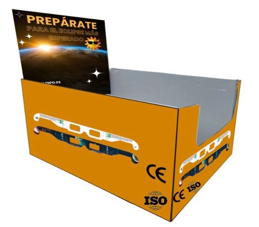 [GGGES100] Gafas de Eclipse con Expositor 100 uds